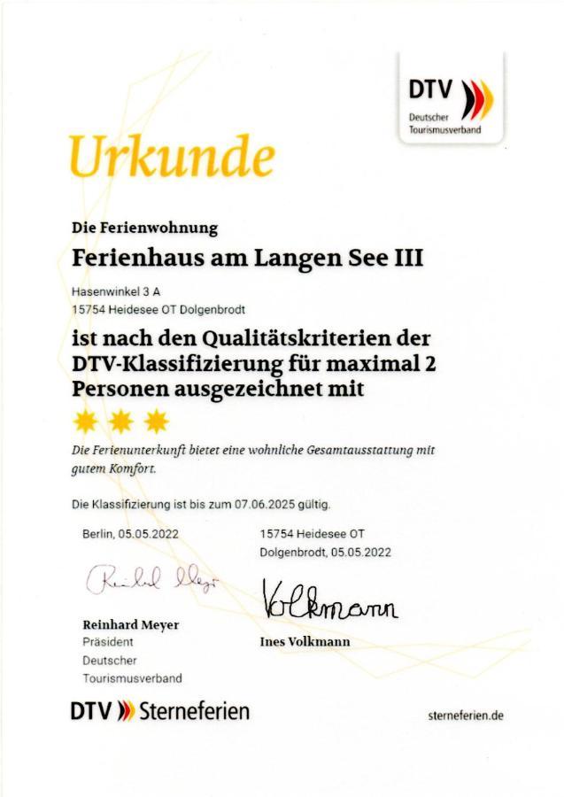 Ferienhaus Am Langen See III Heidesee Eksteriør bilde